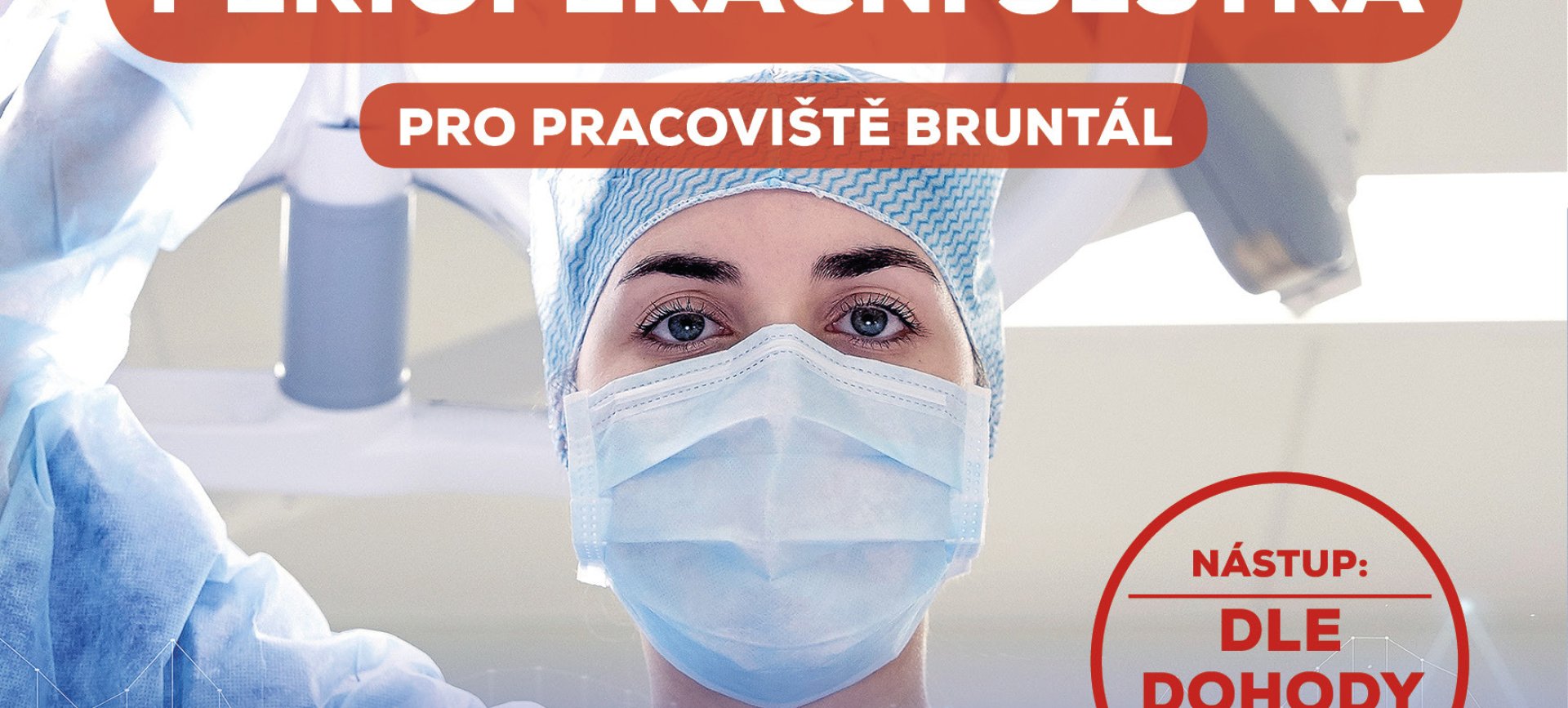 Přijmeme perioperační sestru pro Bruntál a radiologického asistenta pro Krnov