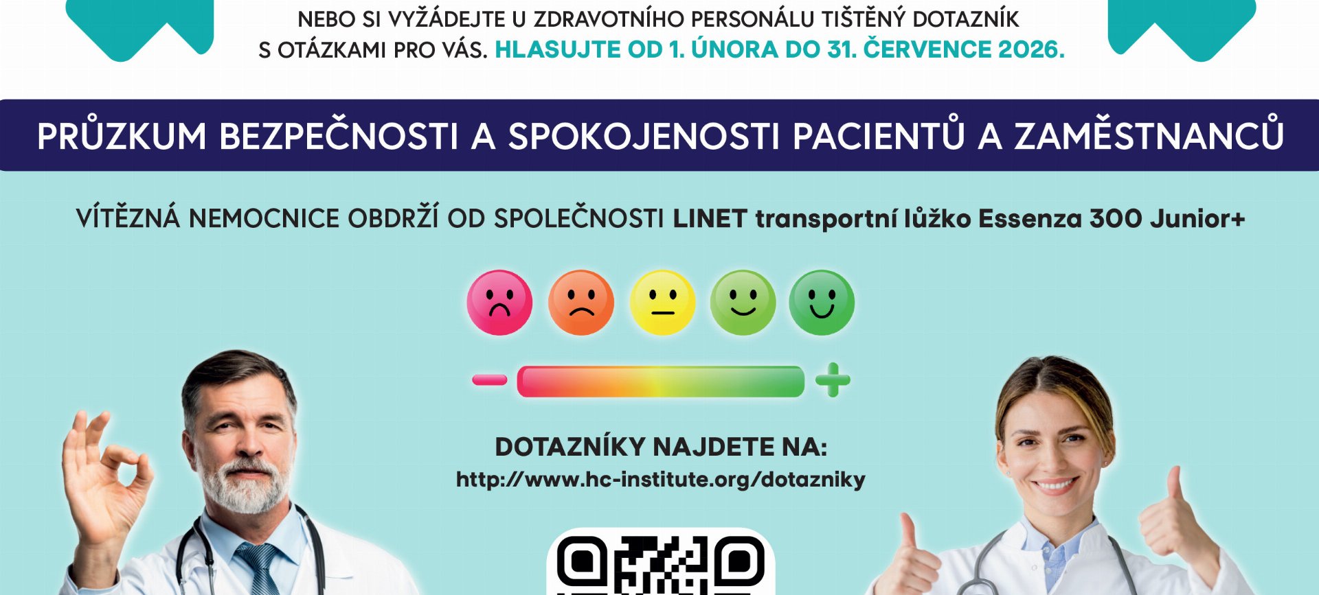 Pacienti a zaměstnanci se mohou zapojit do celostátního projektu Nejlepší nemocnice roku 2026