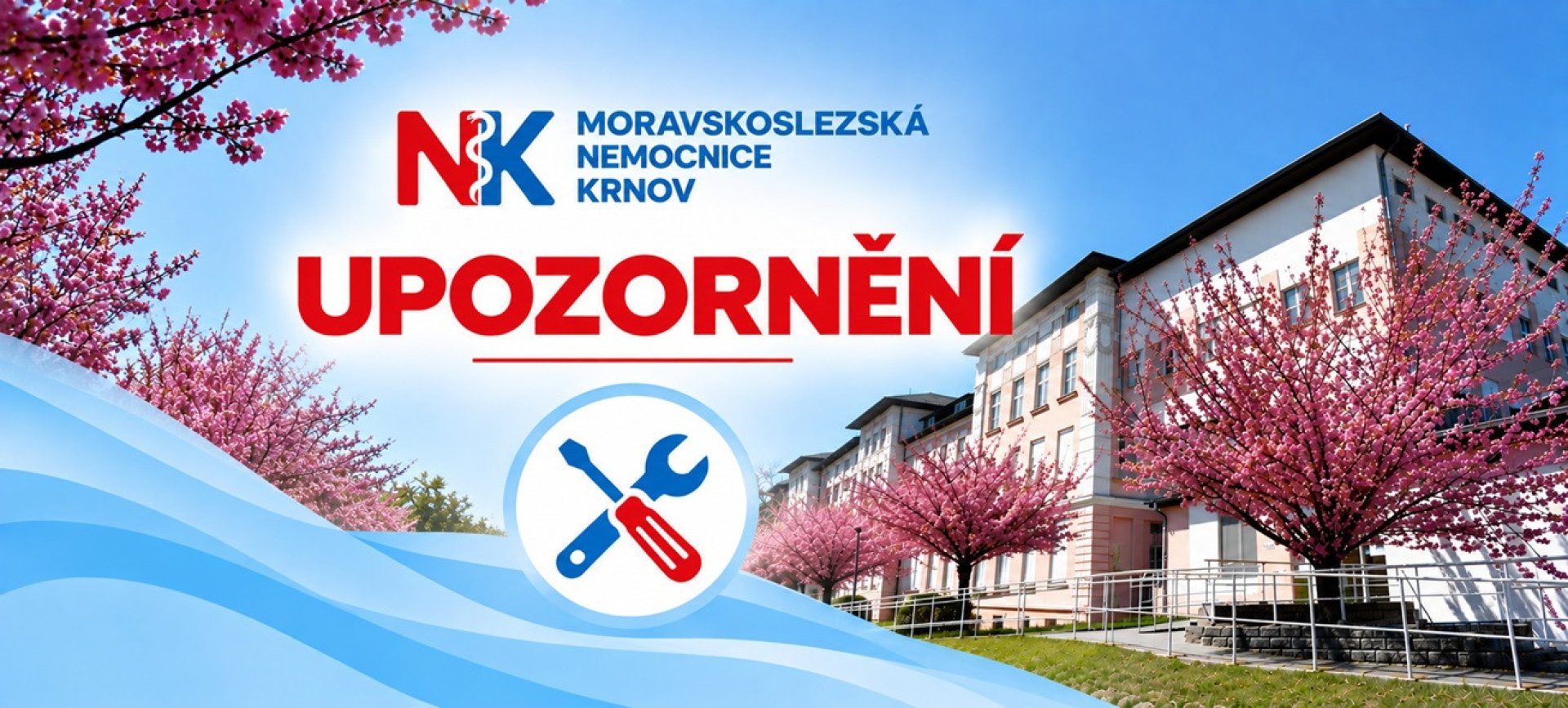 Upozornění na uzavření vstupu do centrálnímu příjmu