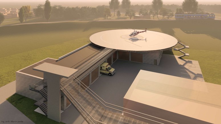 základní kámen heliport setkání zaměstnanců 112 výročí