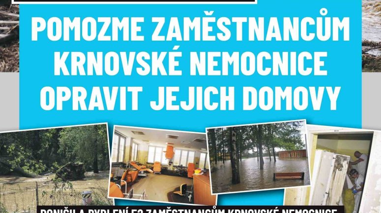 Povodňová sbírka pro zaměstnance.